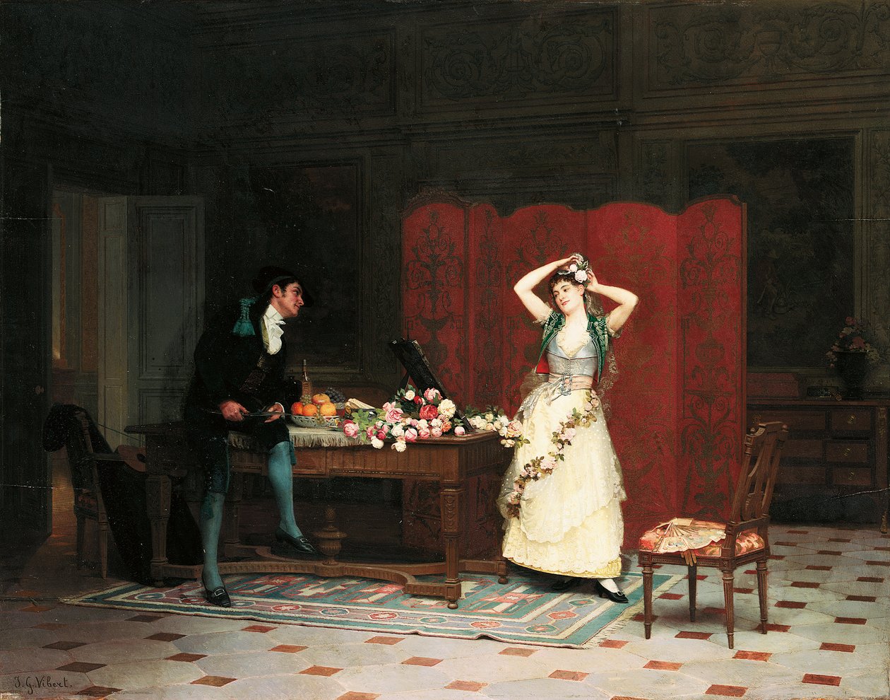 Os preparativos de Jean or Jehan Georges Vibert