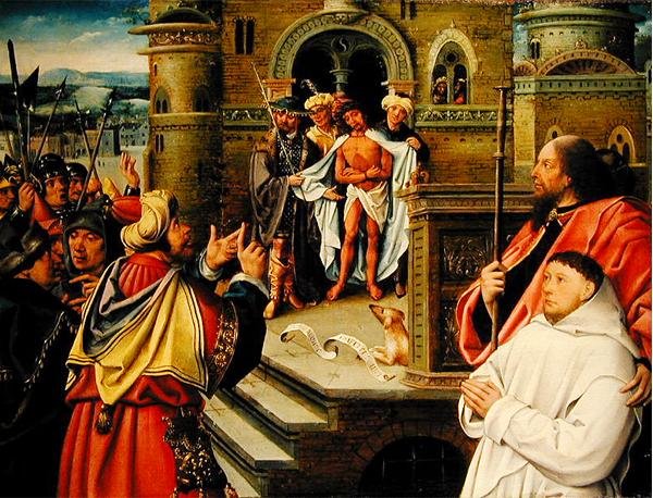A zombaria de Cristo (óleo sobre painel) de Jean the Elder Bellegambe