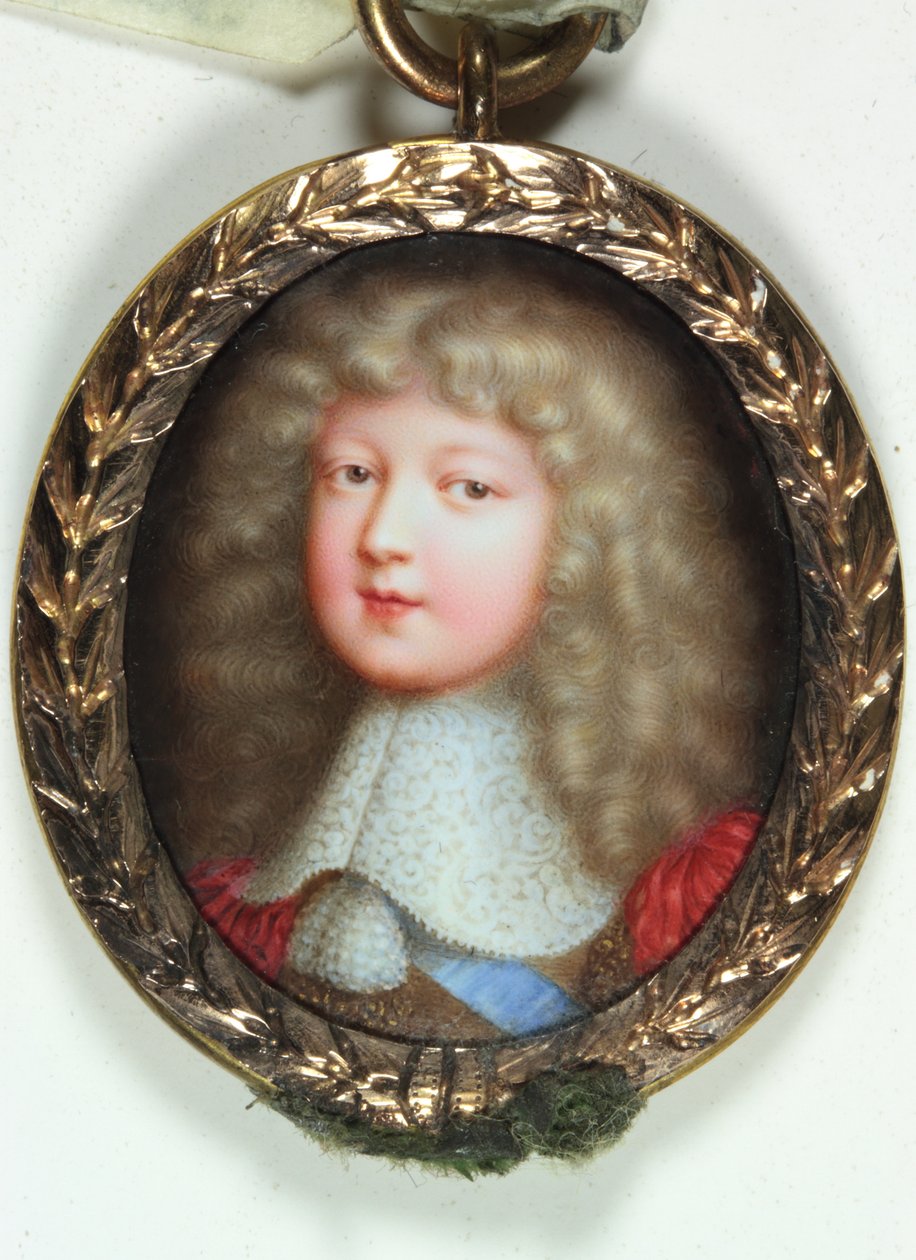 Louis De France, O Grande Dauphin (esmalte) de Jean the Elder Petitot