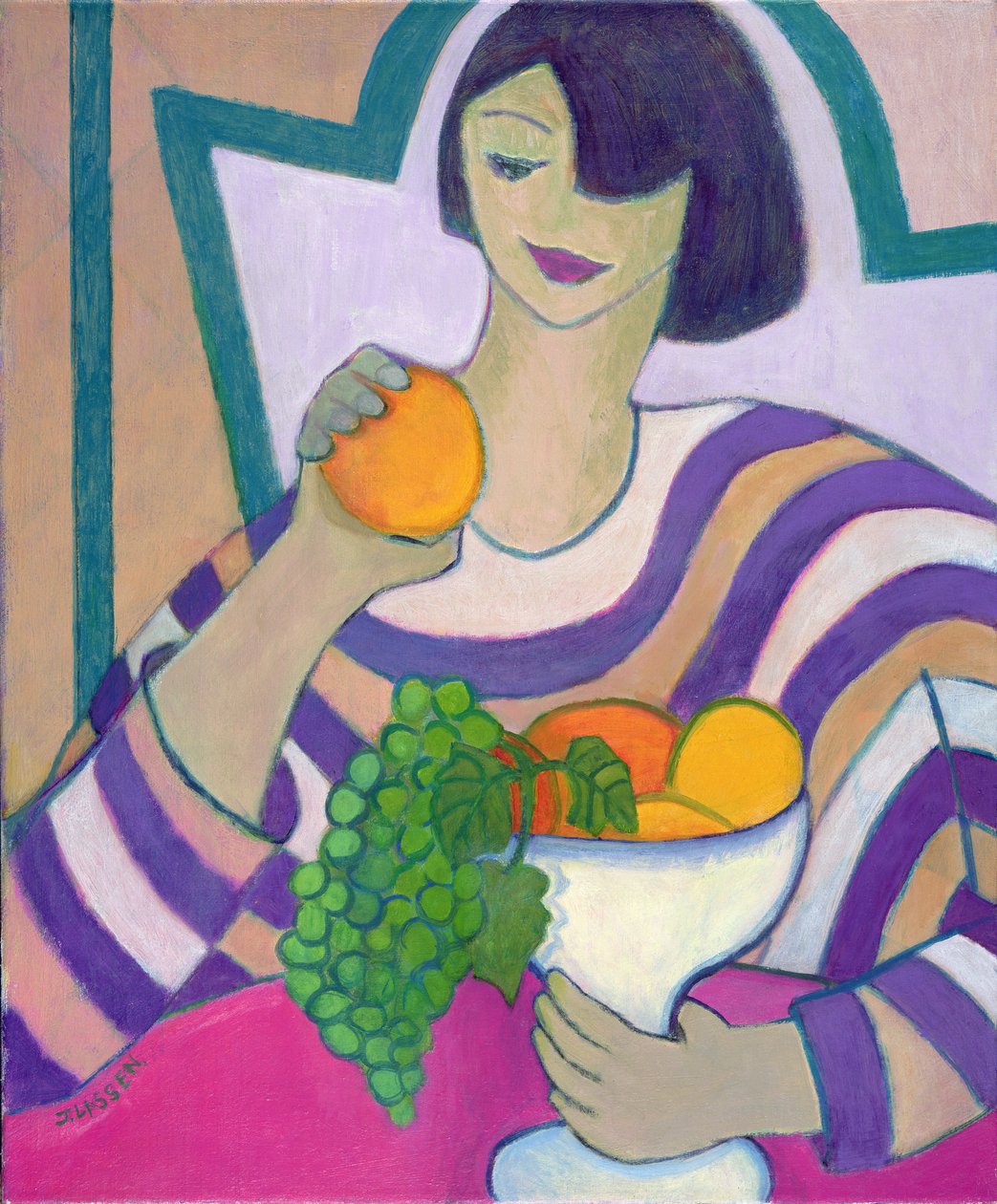 Fruto Proibido, 2003-04 (acrílico sobre tela) de Jeanette Lassen