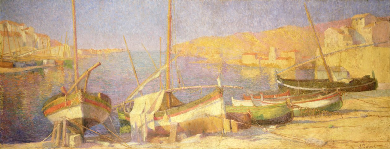 O porto de Collioure, tarde de Jeanne Dubut
