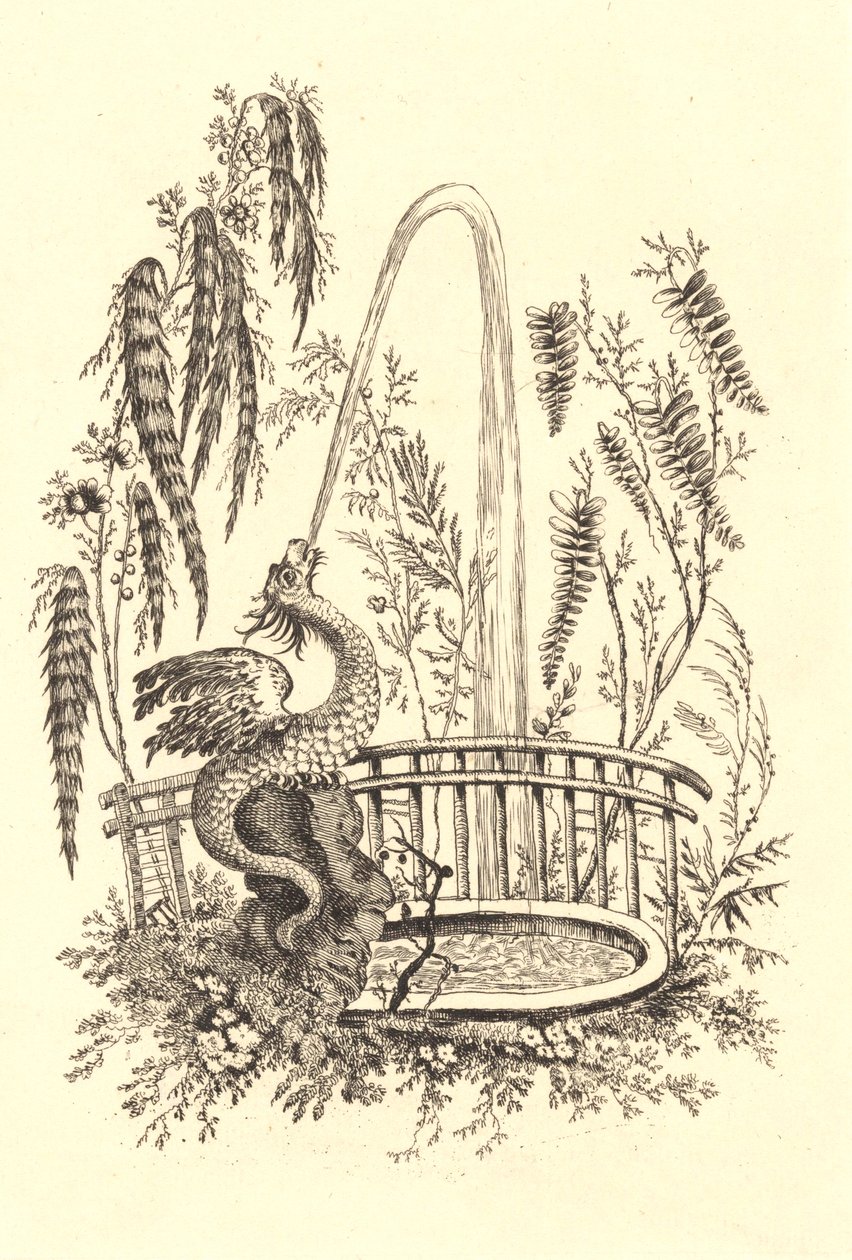 Fonte de dragão chinês de Jeanne Deny