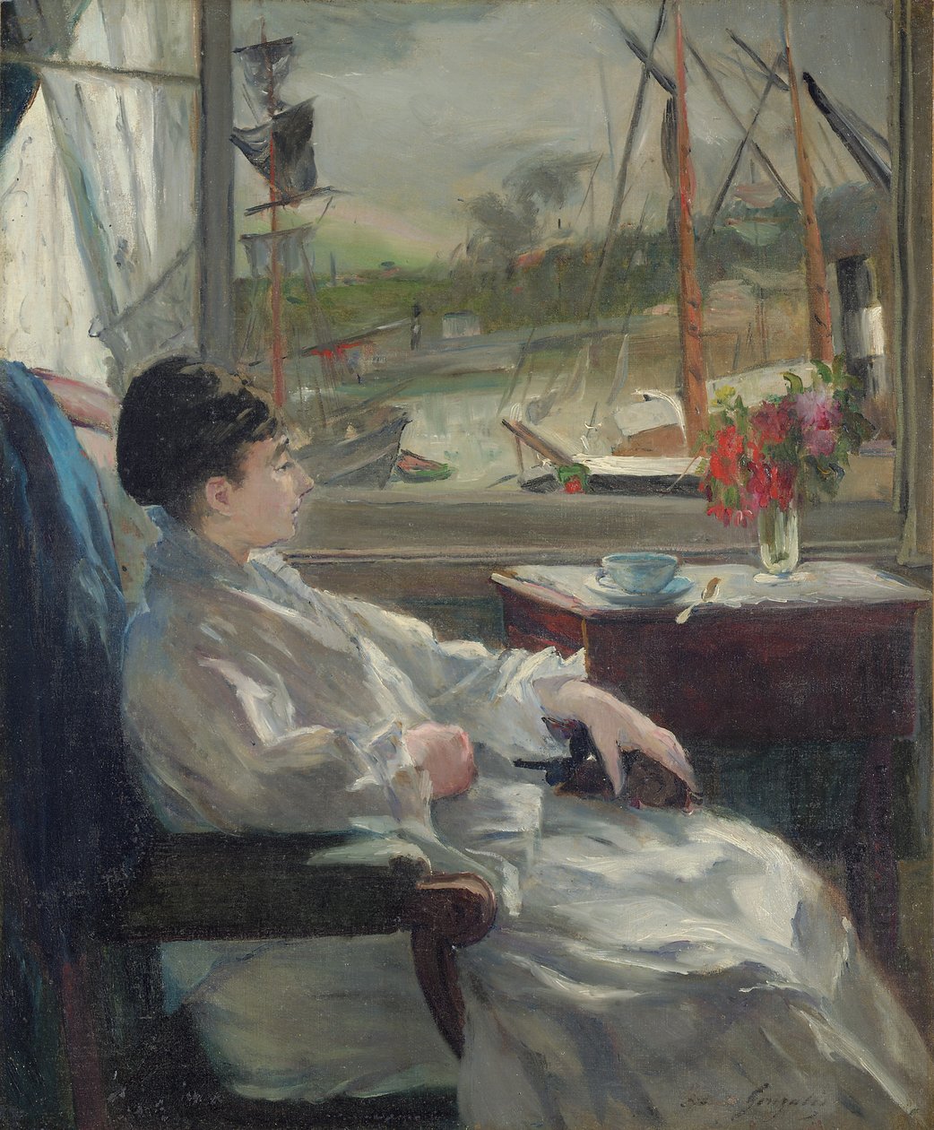 Retrato de Eva Gonzales de Jeanne Guérard Gonzalès