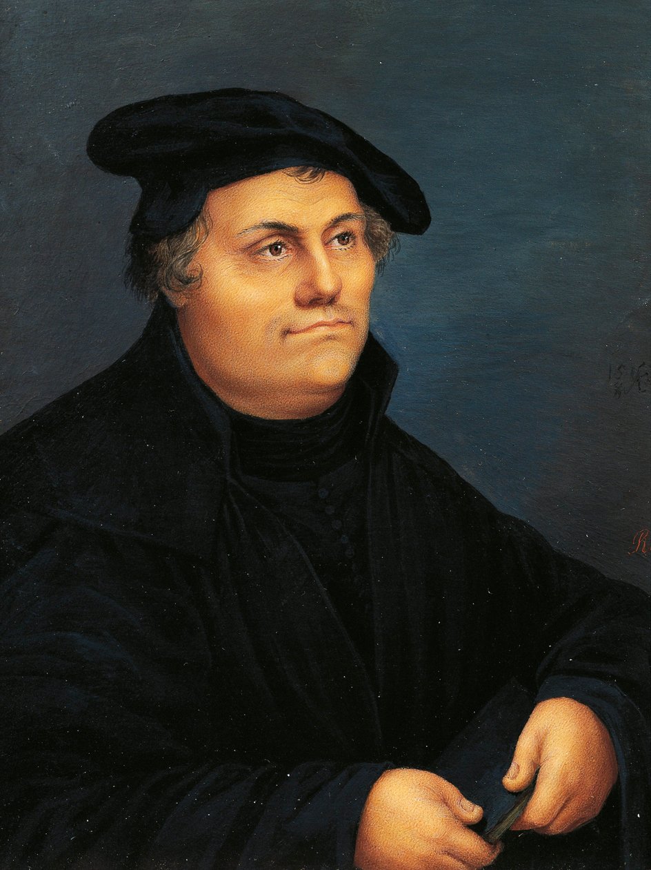 Suíça, Genebra, Retrato de Martinho Lutero (1483-1546) de Jeanne Henriette Rath