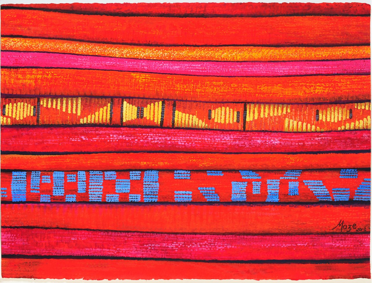 Tecidos marroquinos 1, 2013 de Jeanne Maze