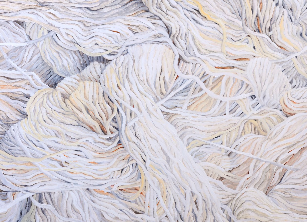 Branco de lã, 2013 (guache sobre papel) de Jeanne Maze