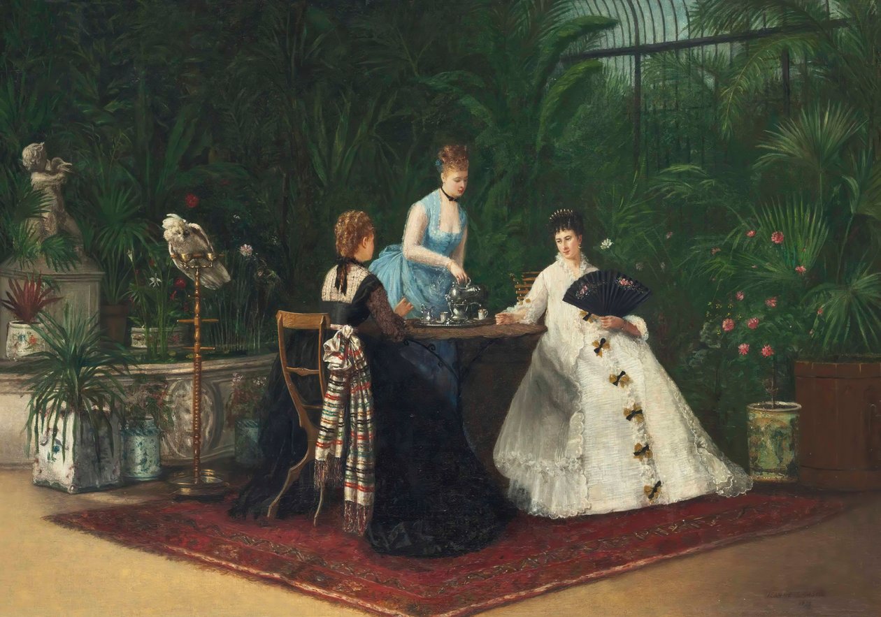 Chá no conservatório, 1893. de Jeanne Samson