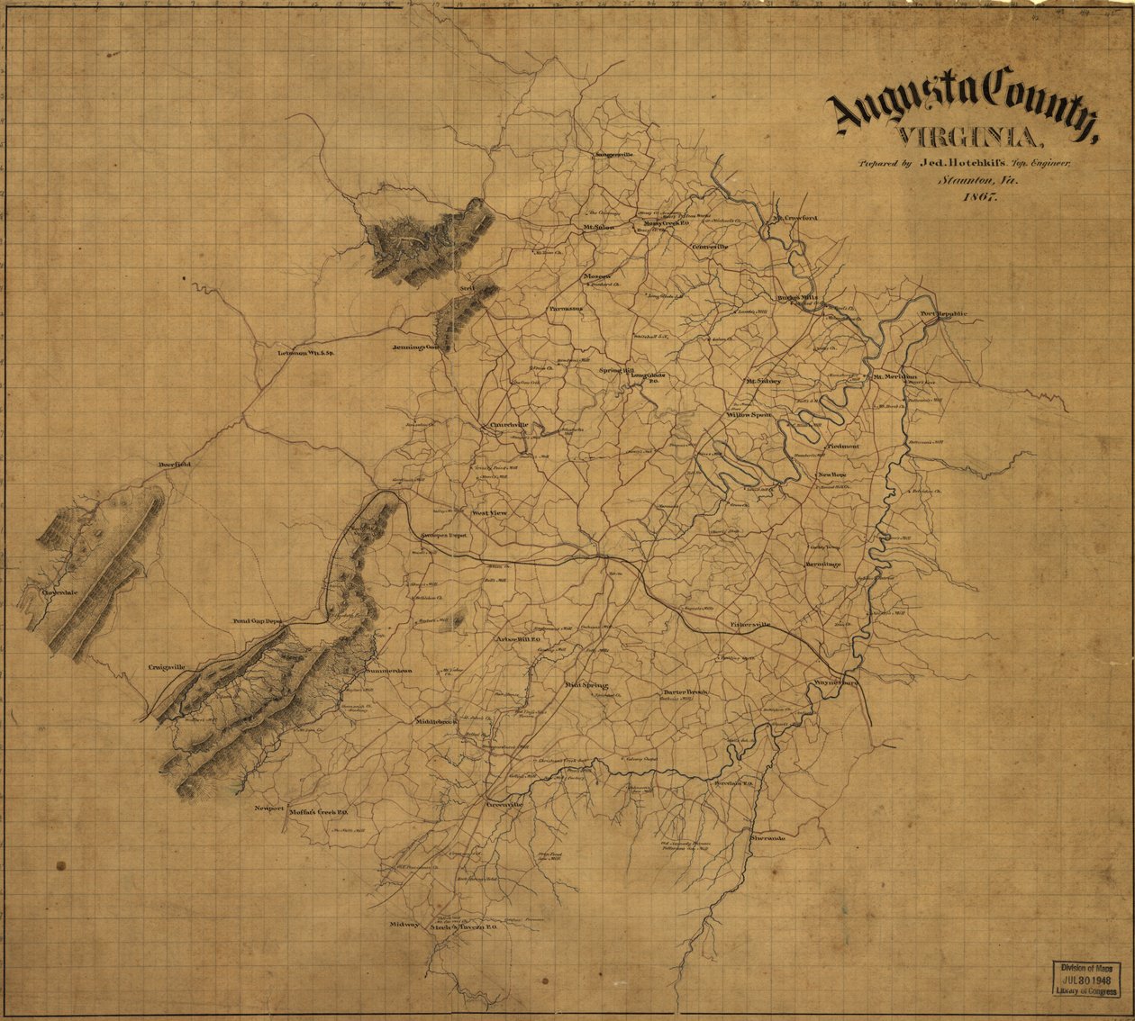 Condado de Augusta, Virgínia, LOC 99446931 de Jedediah Hotchkiss