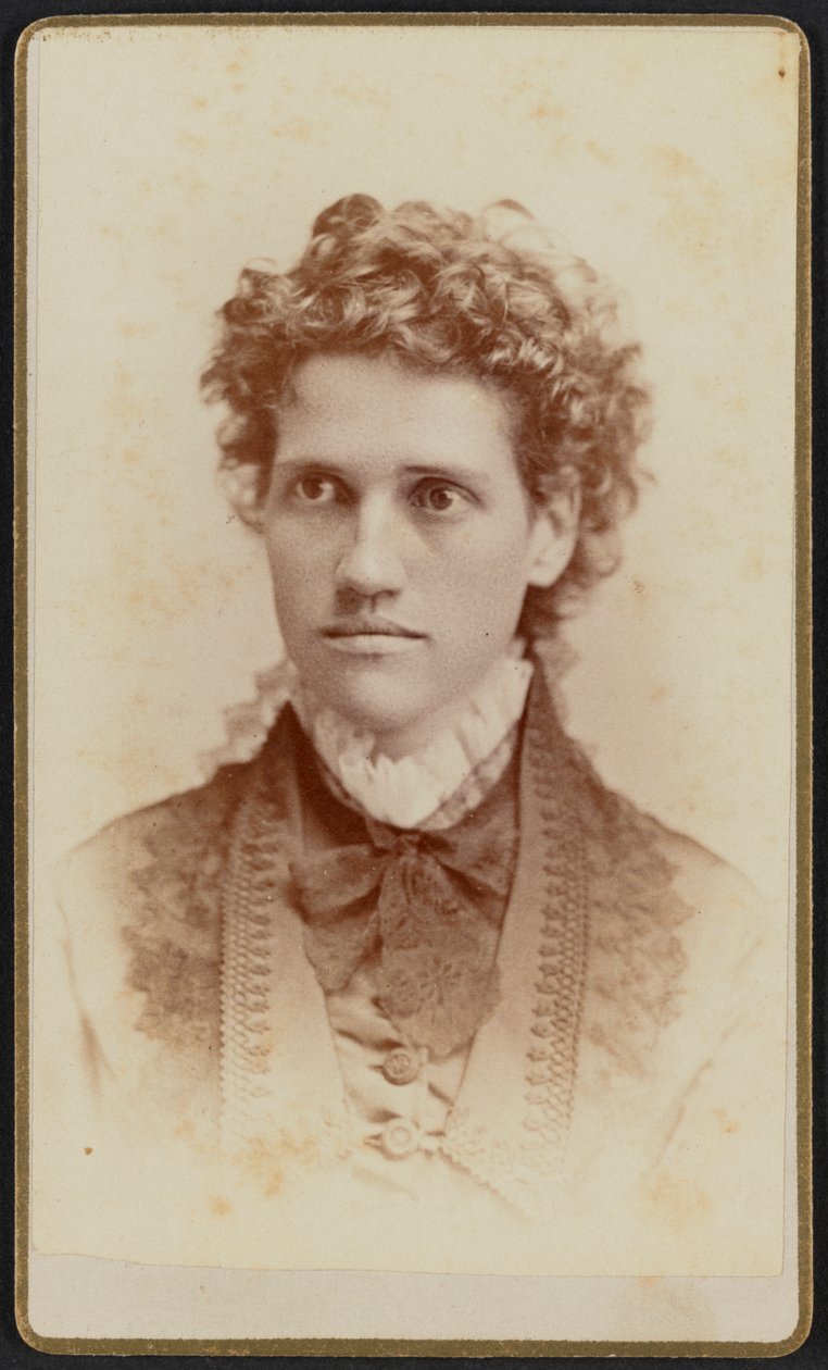 Carte-de-visit retrato de Miss Julia J. Thomas, ca. 1875. de Jefferson Beardsley