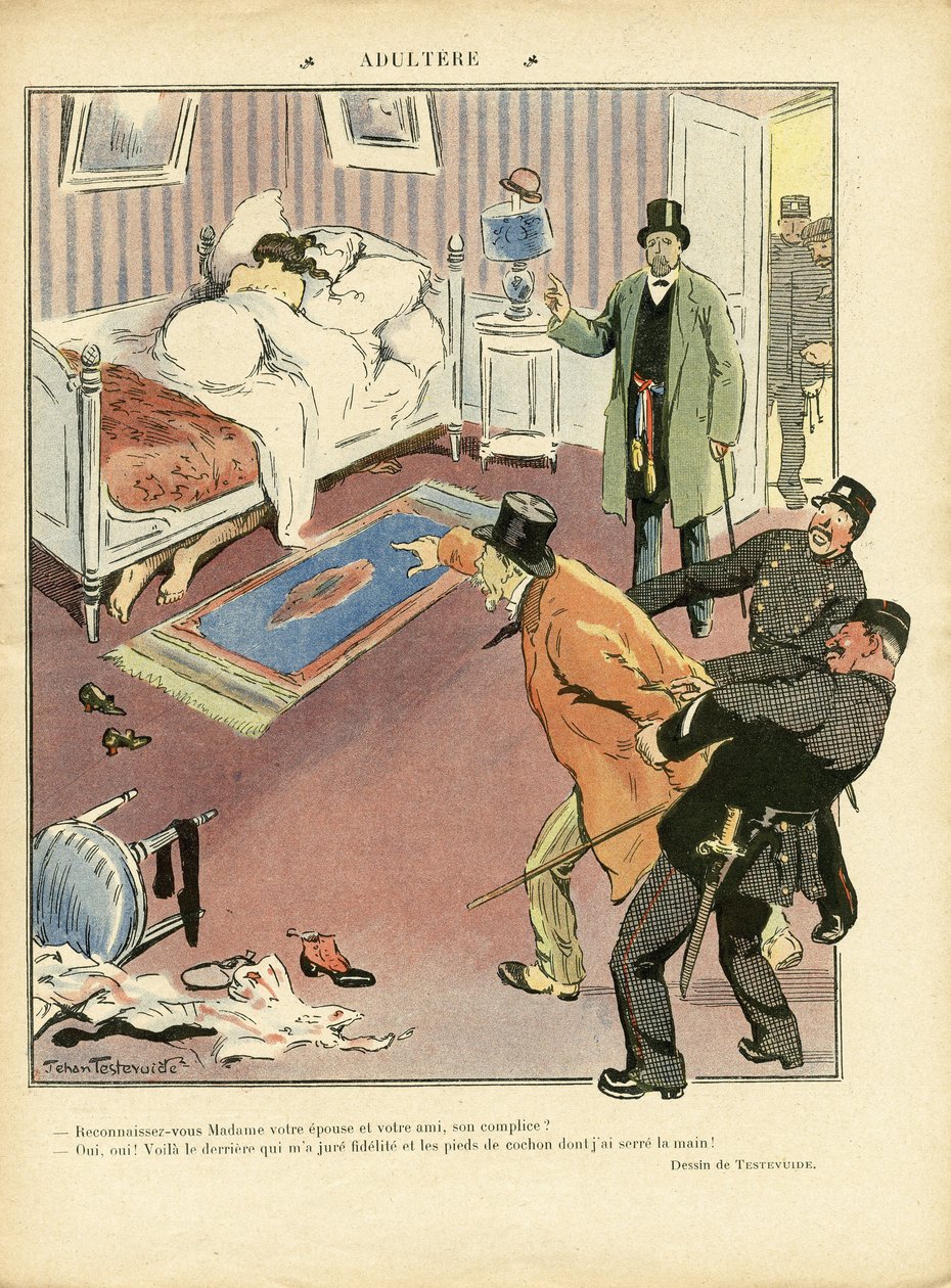 Ilustração de Jehan Testevuide (1873-1924) em Le Lire de Jehan Testevuide