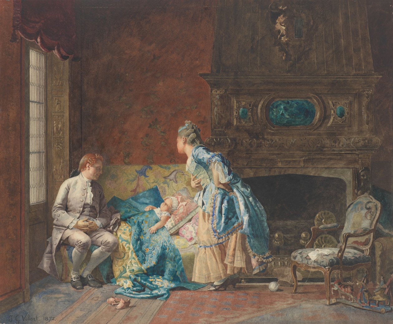 The First Babe, 1872. de Jehan Georges Vibert