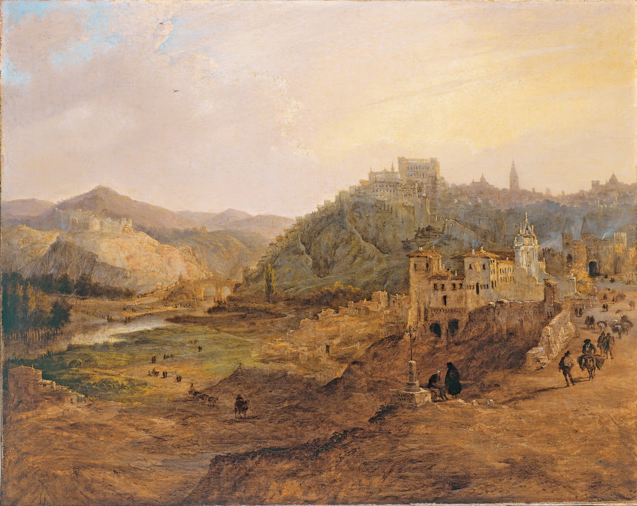 Vista geral de Toledo da Cruz de los Canónigos de Jenaro Pérez Villaamil