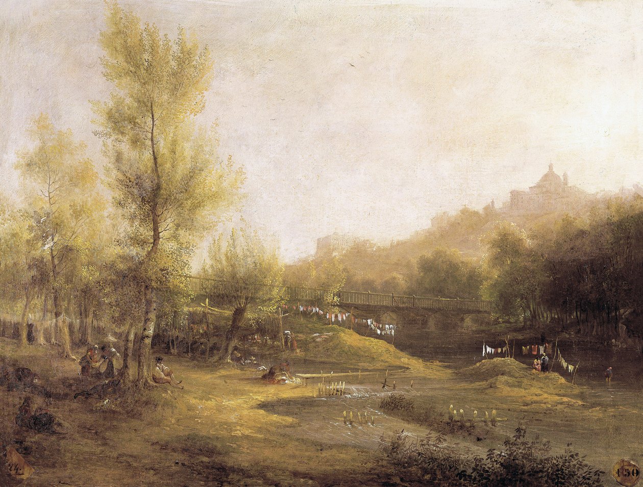 Les lavandieres de Manzanares (pintura) de Jenaro Pérez Villaamil