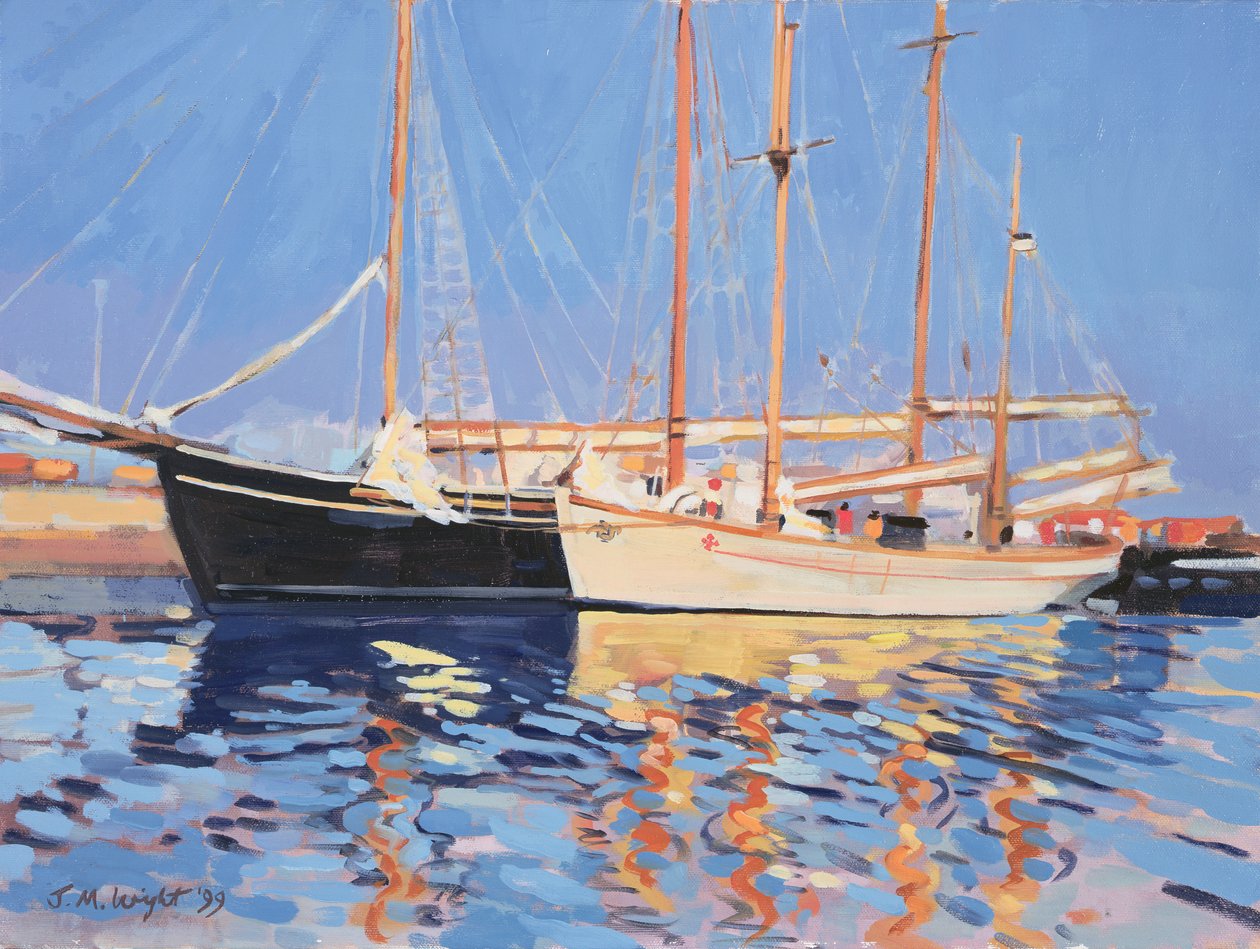 Navios à vela ancorados, Skagen, Dinamarca, 1999 de Jennifer Wright