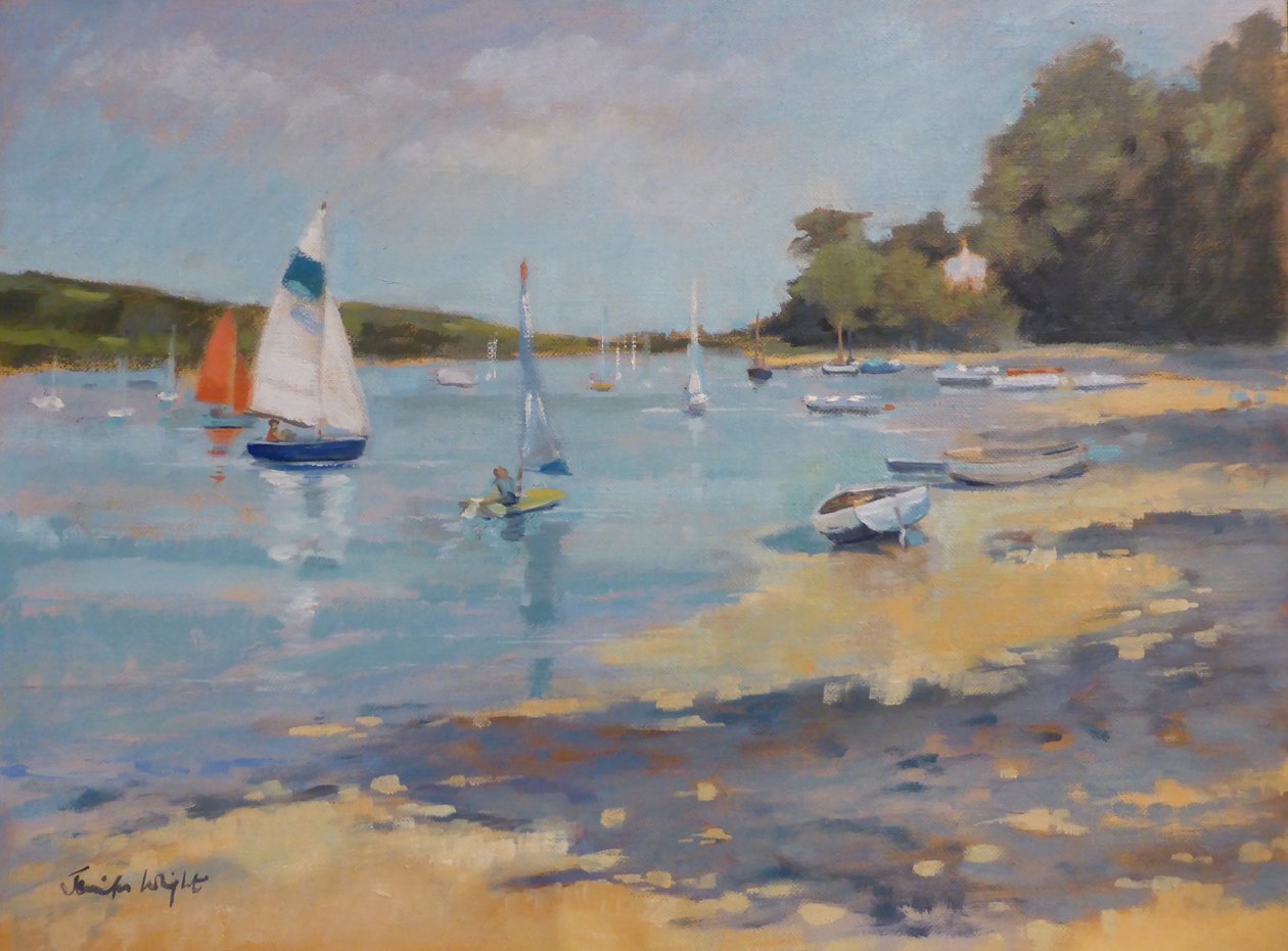 Salcombe, vela vermelha de Jennifer Wright