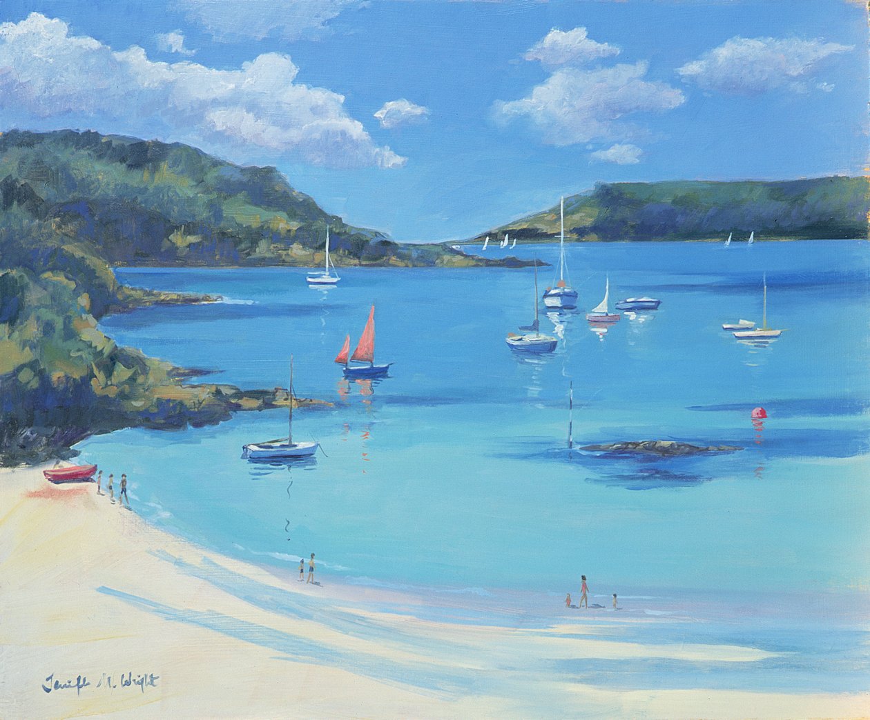 Sunny Cove, Salcombe, 2000 de Jennifer Wright