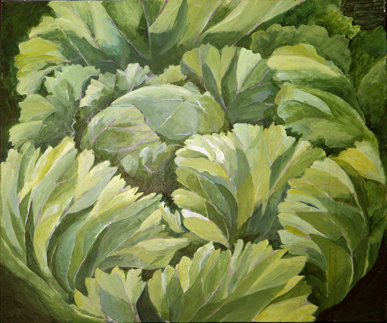 Couve, 2013 (acrílico sobre tela) de Jennifer Abbott