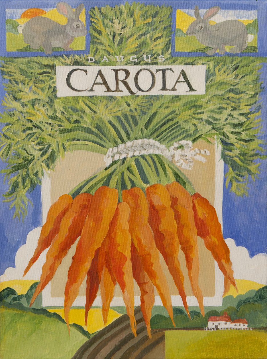 Carota, cenouras (acrílico) de Jennifer Abbott