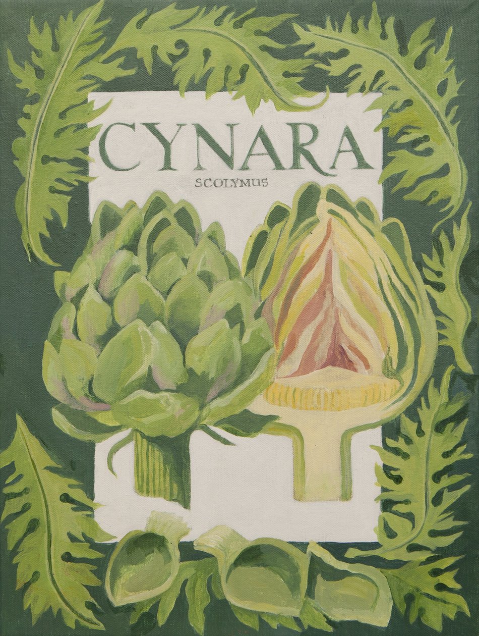 Cynara (alcachofra) (acrílico) de Jennifer Abbott