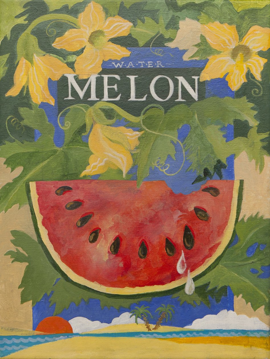 Melão (acrílico) de Jennifer Abbott