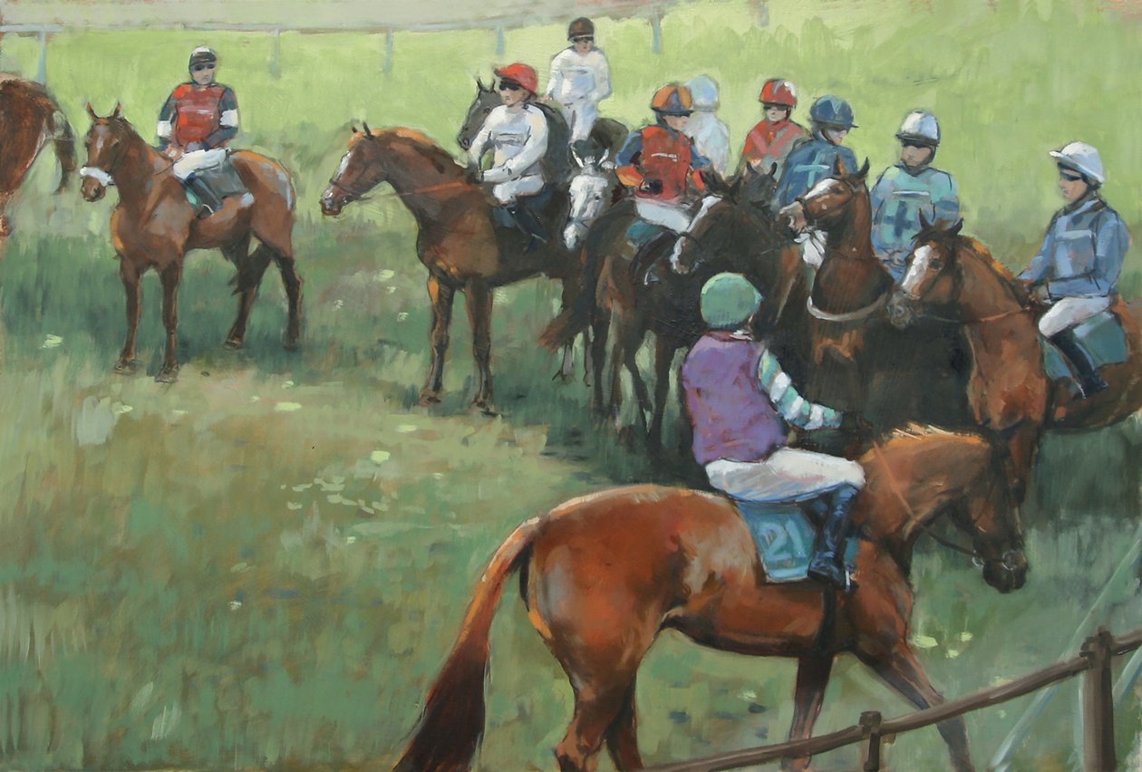 Nation Hunt - O início (óleo sobre tela) de Jennifer Wright