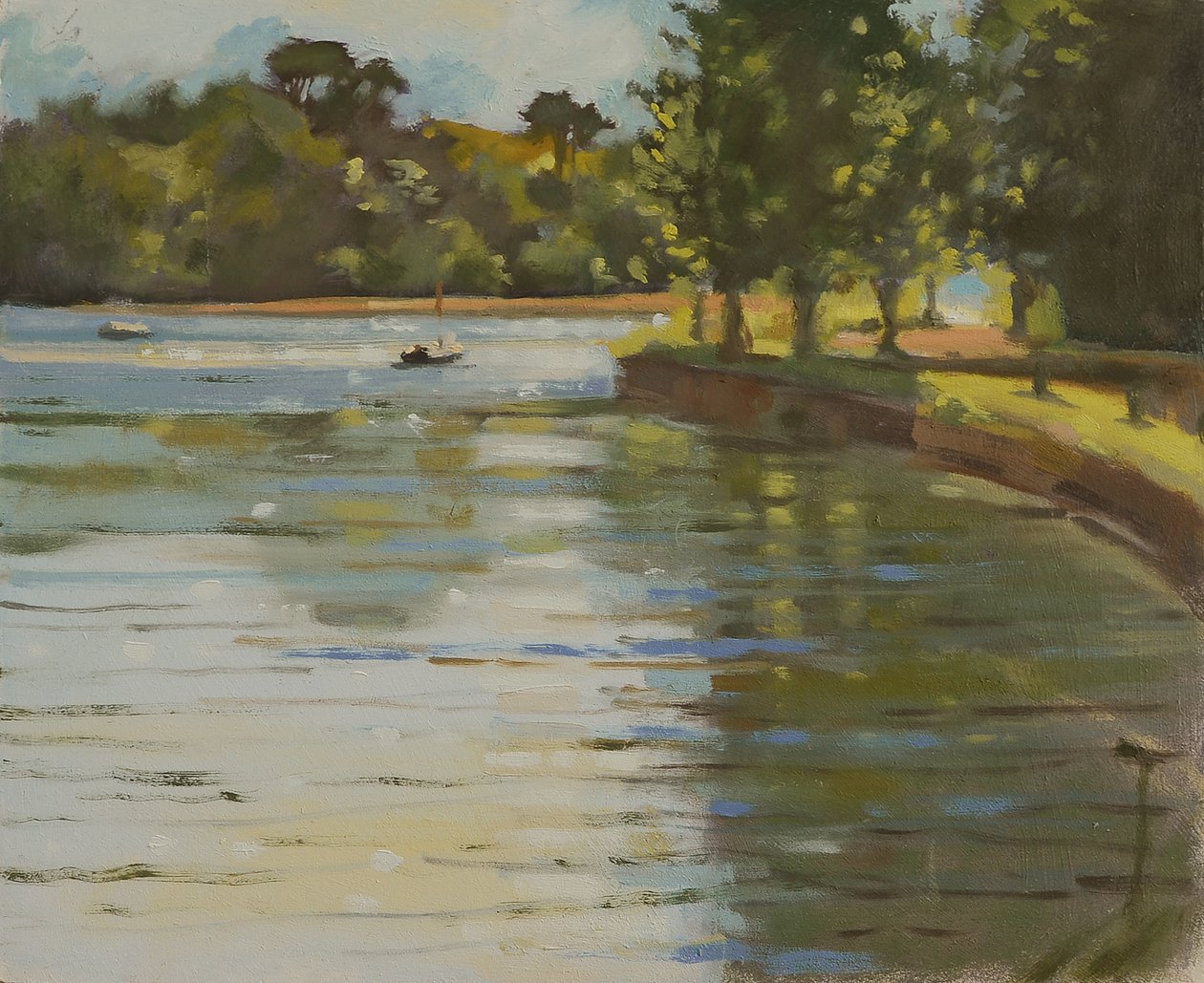 Salcombe Creek II (óleo sobre tela) de Jennifer Wright