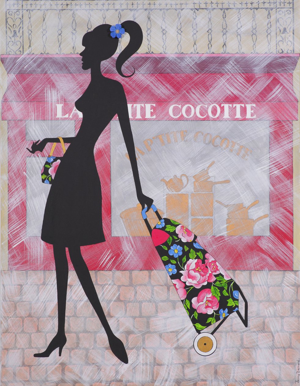 The Little Cocotte, 2009 (acrílico sobre tela) de Jenny Barnard