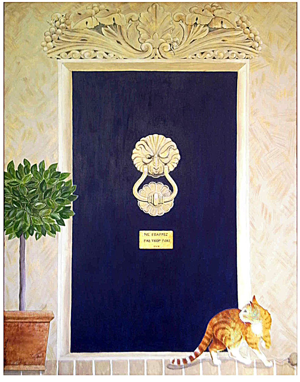 Não Bata Forte, 2009 (acrílico e pastel sobre tela) de Jenny Barnard
