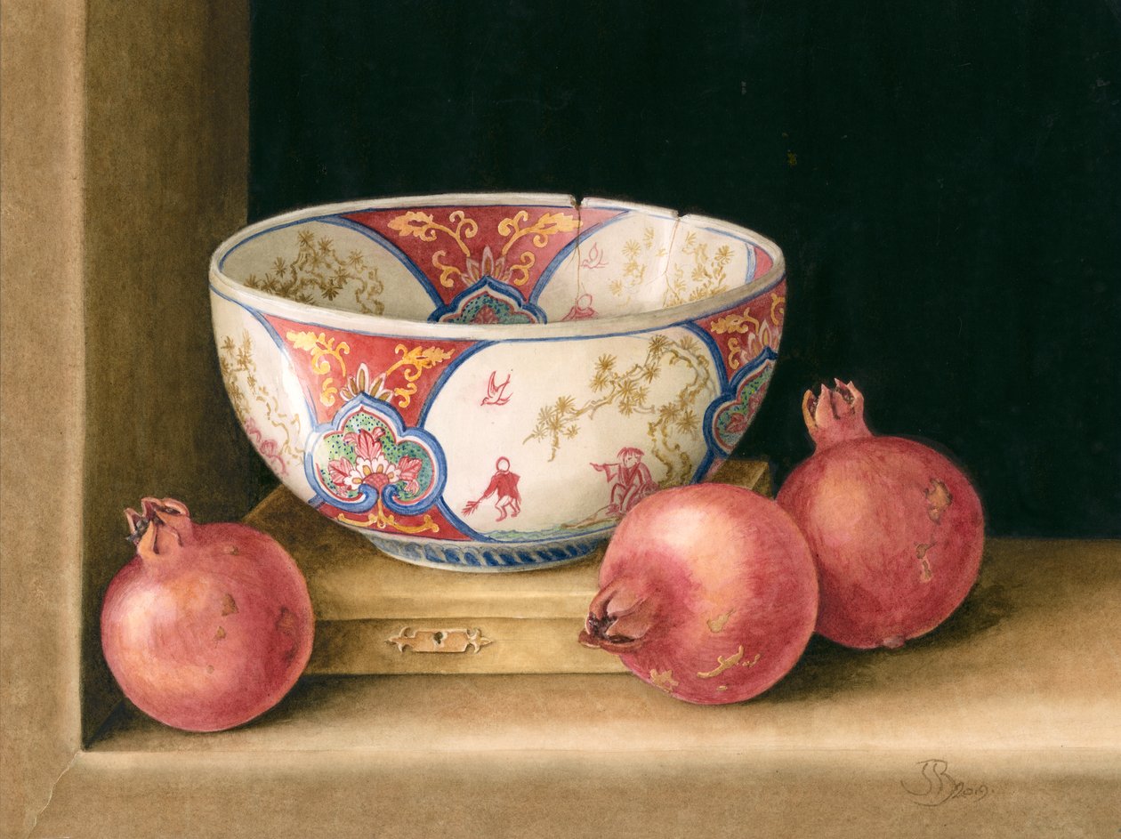 Romã e tigela de Jenny Barron