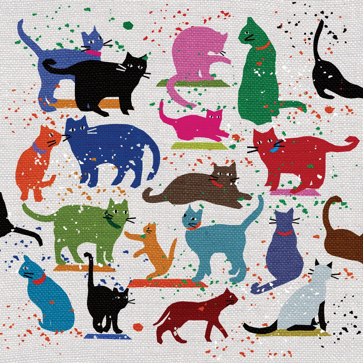 Cat Love, 2022 (meios mistos) de Jenny Frean