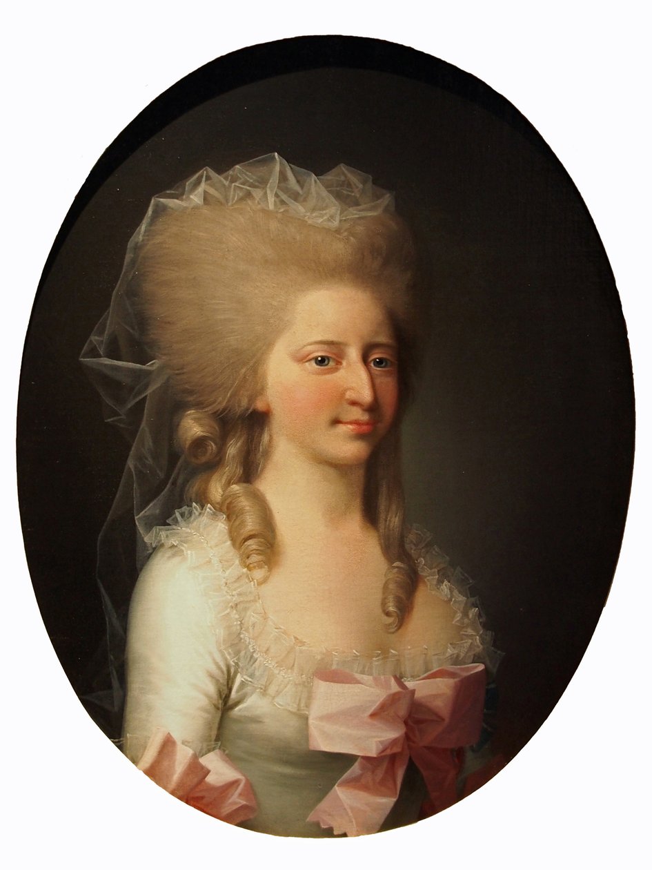 Retrato de Louise Augusta da Dinamarca de Jens Juel
