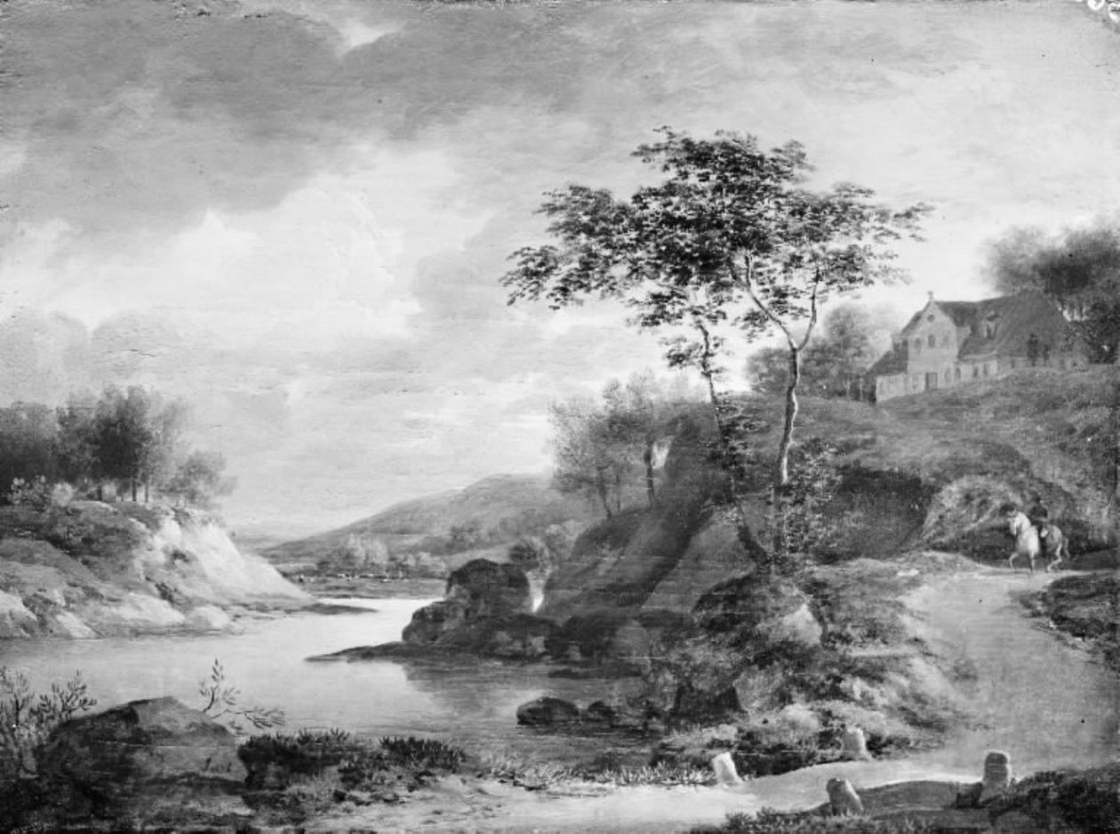 Uma paisagem outonal junto ao Reno de Jens Juel