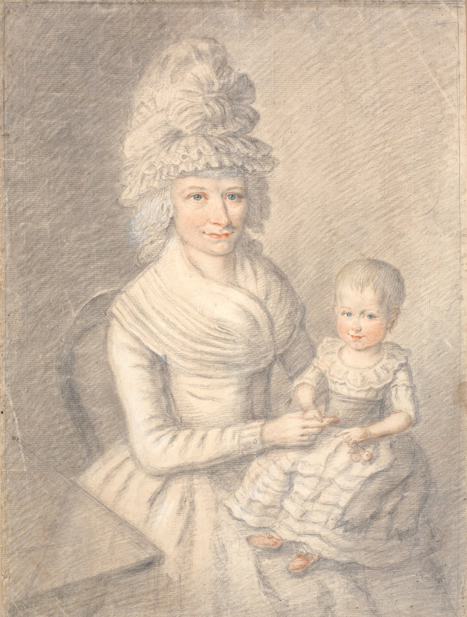 Mulher com criança pequena no colo de Jens Juel
