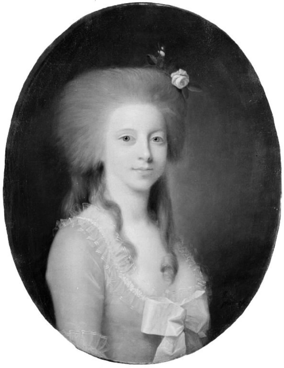 Condessa Margarethe Moltke, nascida Løvenskiold de Jens Juel