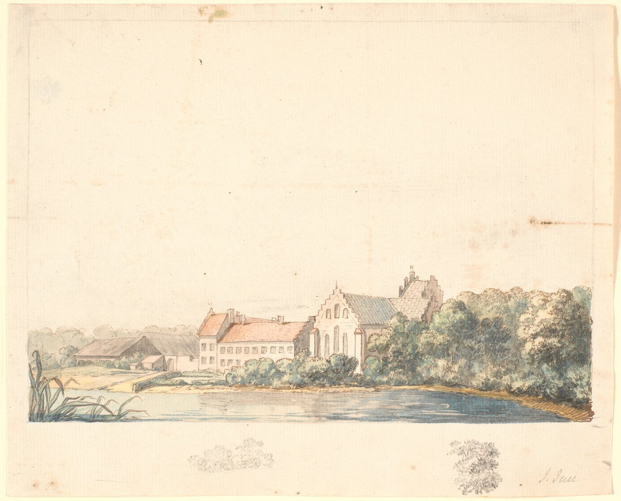 Igreja Herlufsholm por Susåen de Jens Juel