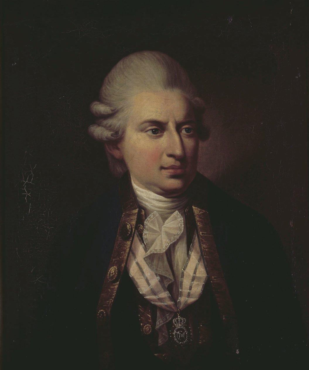 Retrato da contagem Johann Friedrich Struensee 1737-1772. de Jens Juel