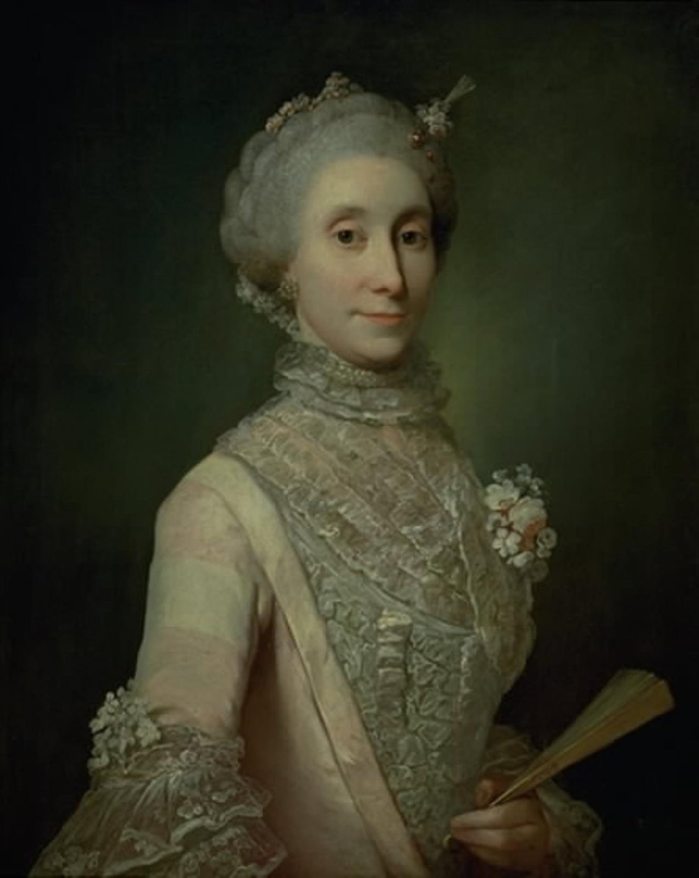 Retrato da Condessa Caroline Schimmelmann (?) de Jens Juel
