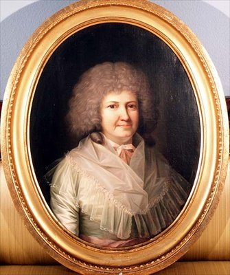 Retrato de uma senhora, Sra. Mackway. de Jens Juel