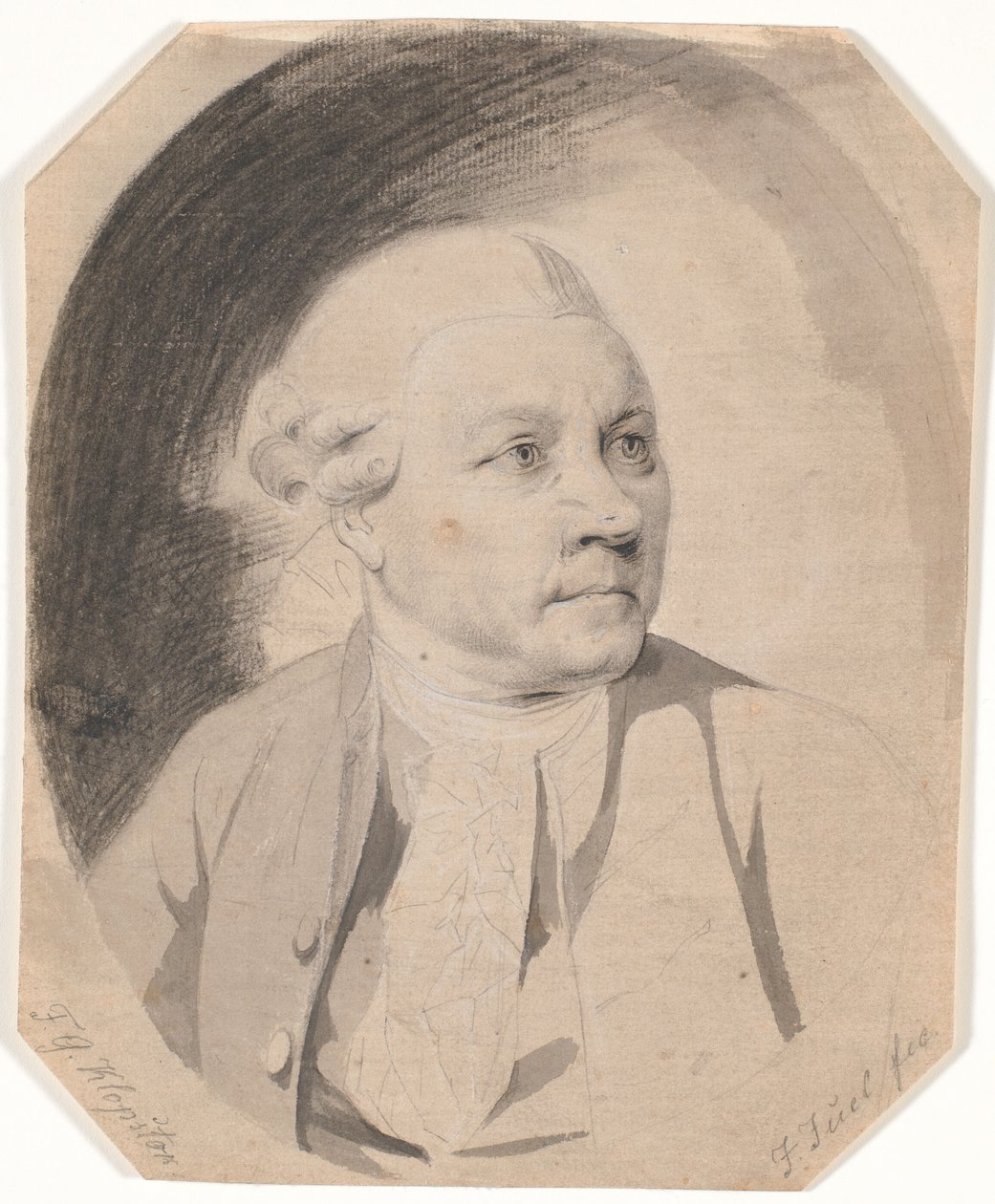 Retrato do poeta F.G. Klopstock (1724-1803) de Jens Juel