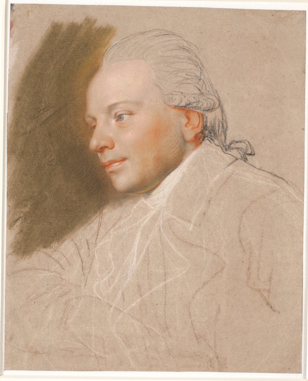 Retrato de um cavalheiro mais jovem, inacabado de Jens Juel