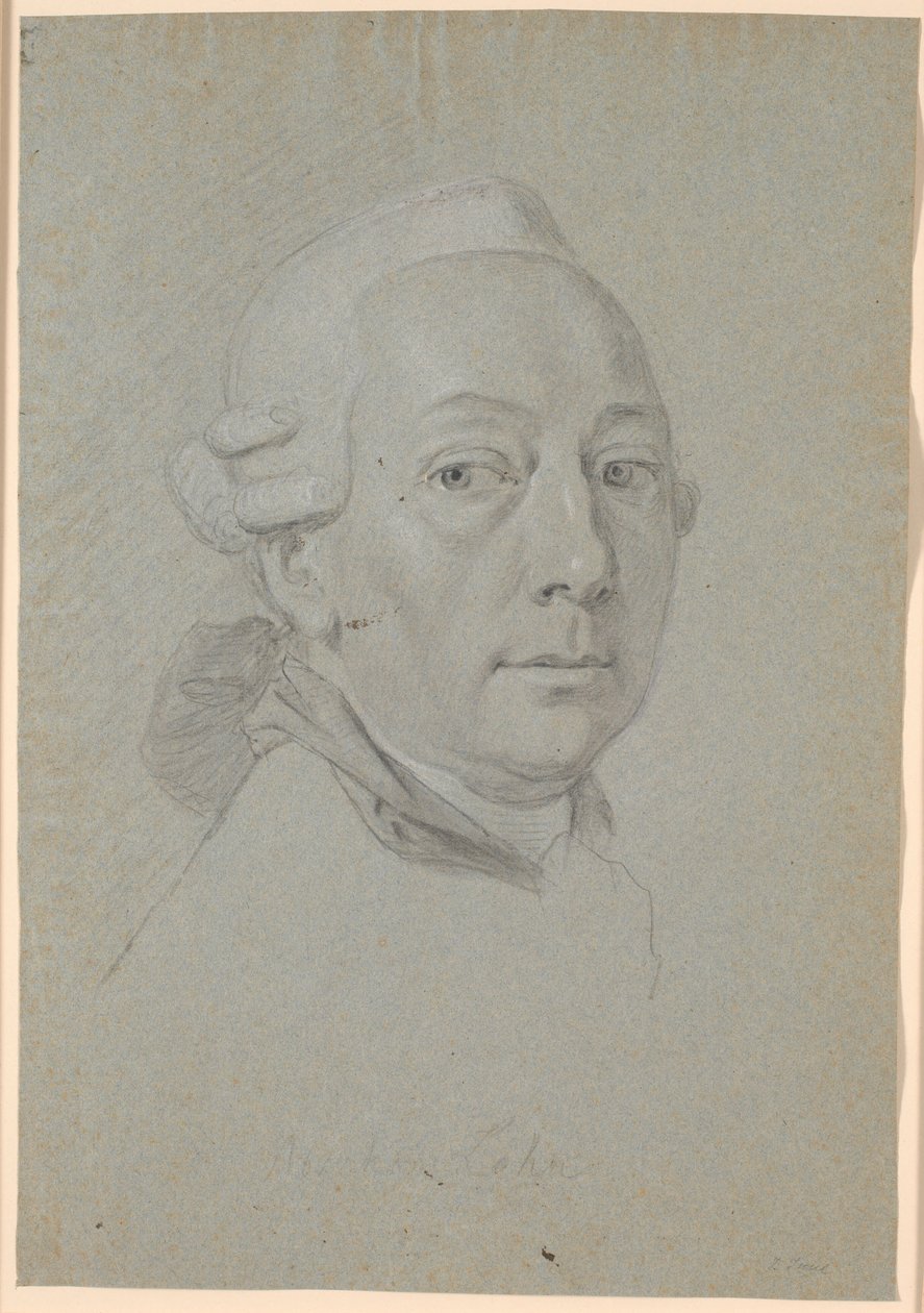 Estudo para o retrato de Poul Abraham Lehn de Jens Juel