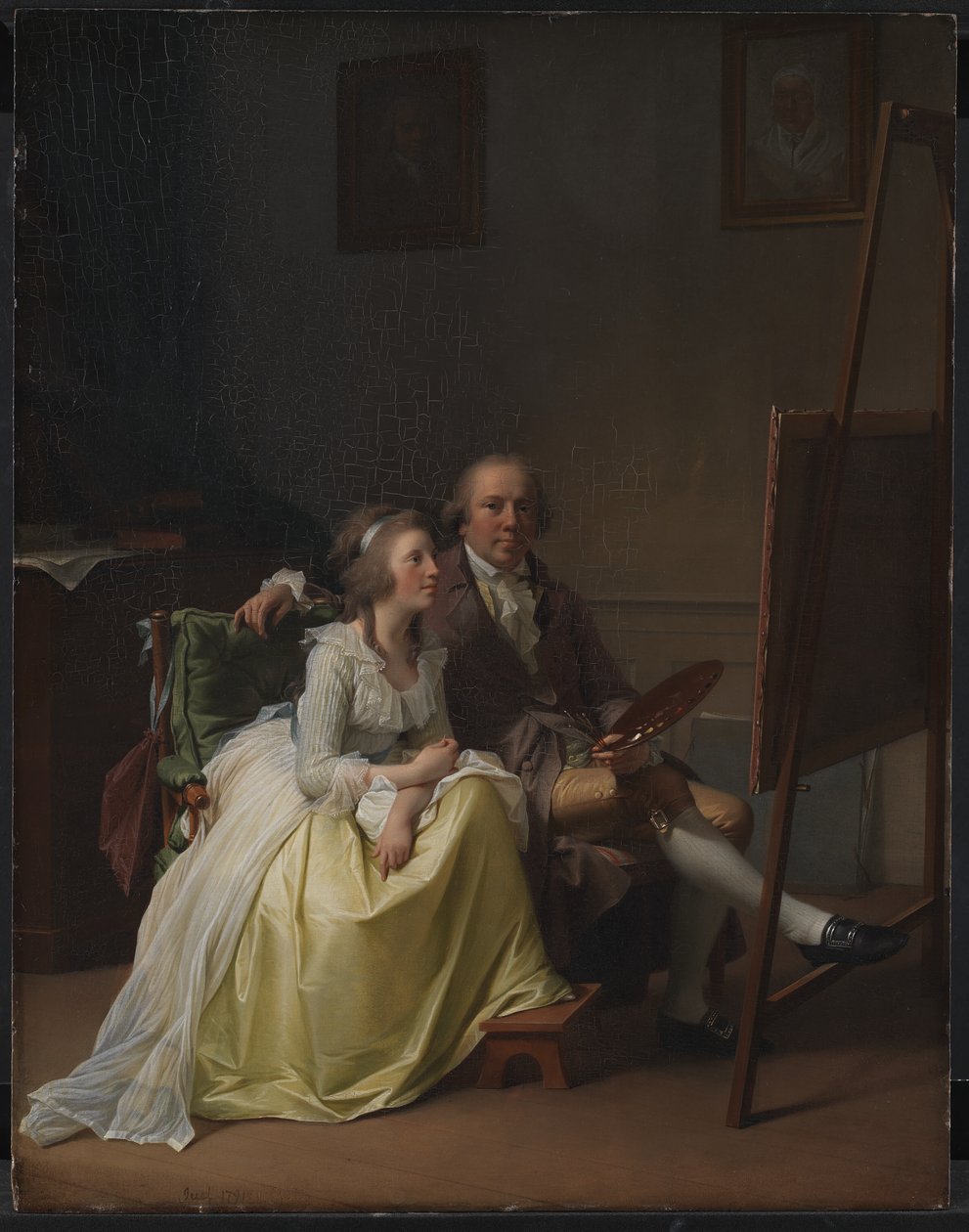 O artista e sua esposa Rosine, née Dørschel de Jens Juel
