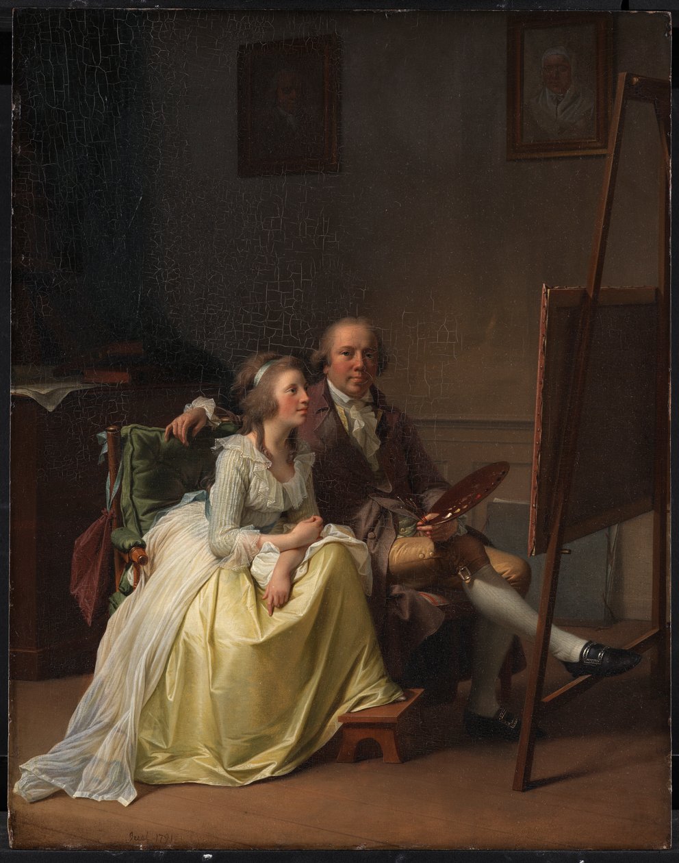 O artista e sua esposa Rosine, née Dørschel de Jens Juel