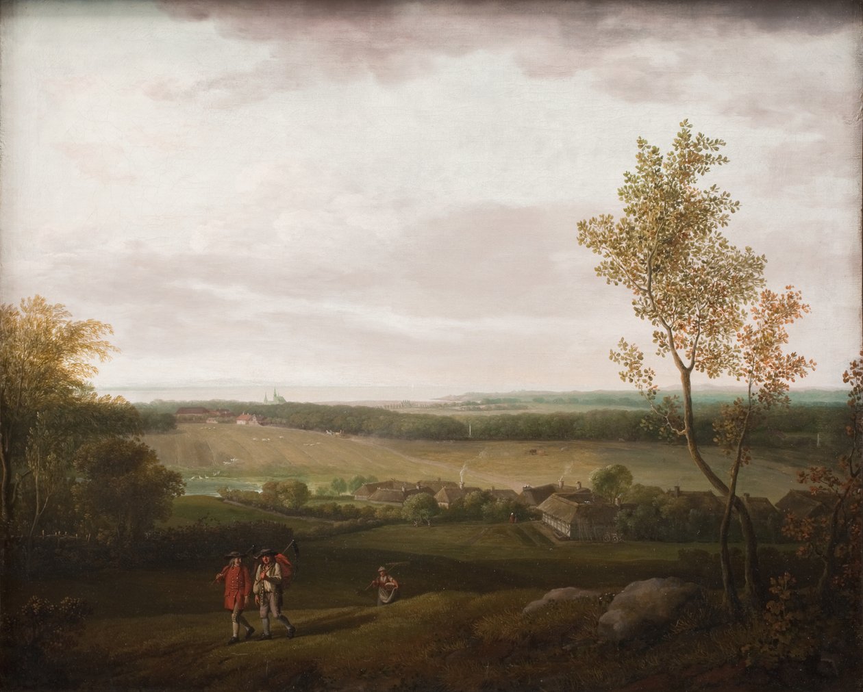 Vista do país perto de Jægerspris de Jens Juel