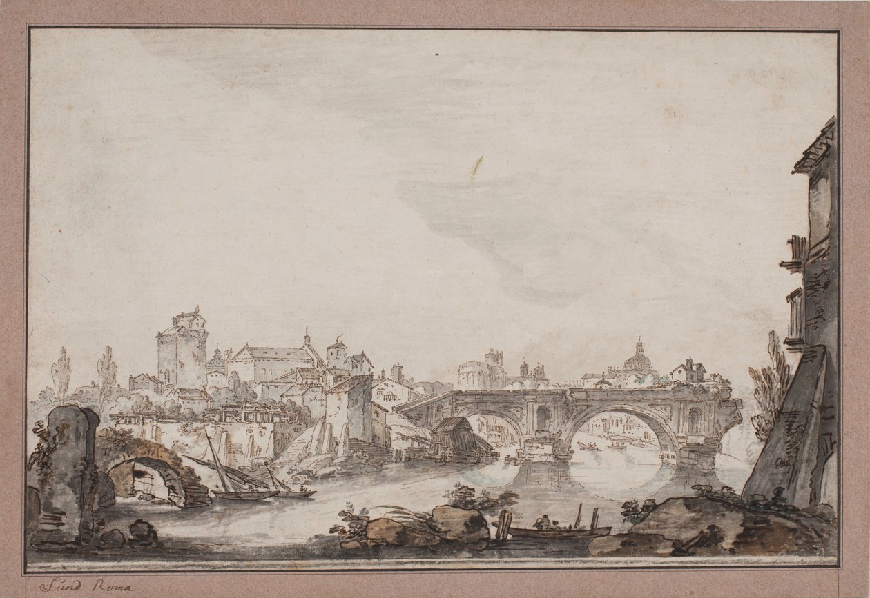 Capriccio med bl.a. Ponte quebrada. Roma de Jens Petersen Lund