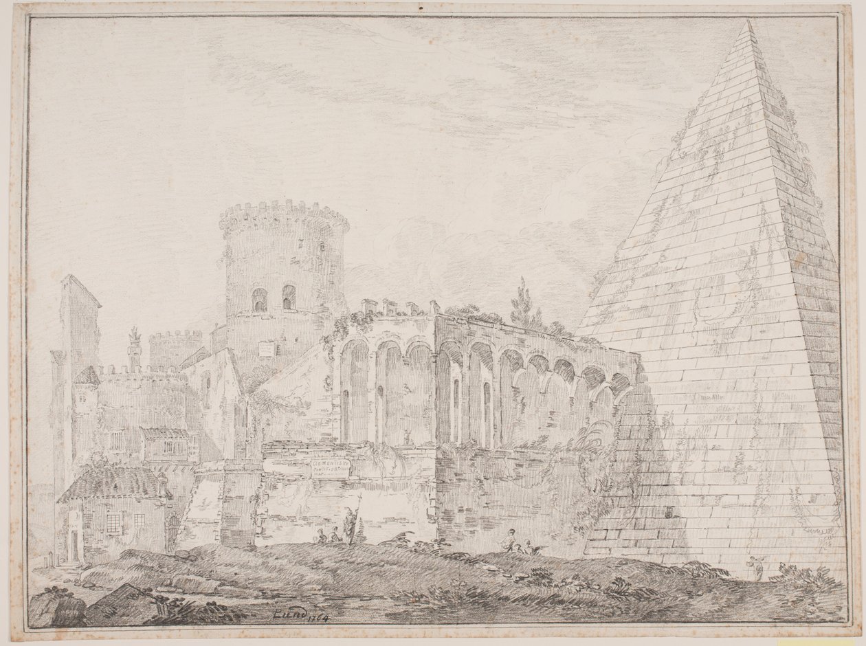 Cestiuspyramiden ved Porta S. Paulus de Jens Petersen Lund