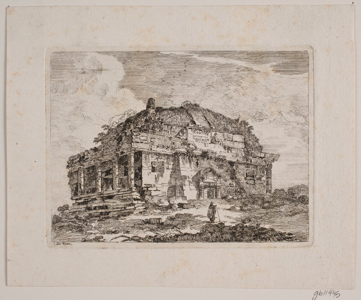 Um edifício antigo do templo de Jens Petersen Lund