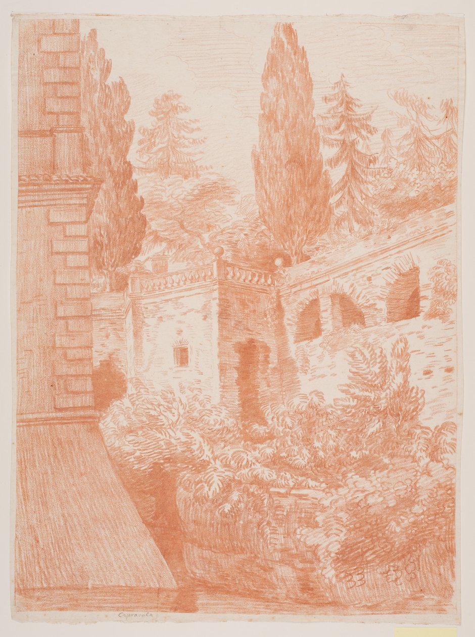 Jardim com arquitetura. Caprarola de Jens Petersen Lund