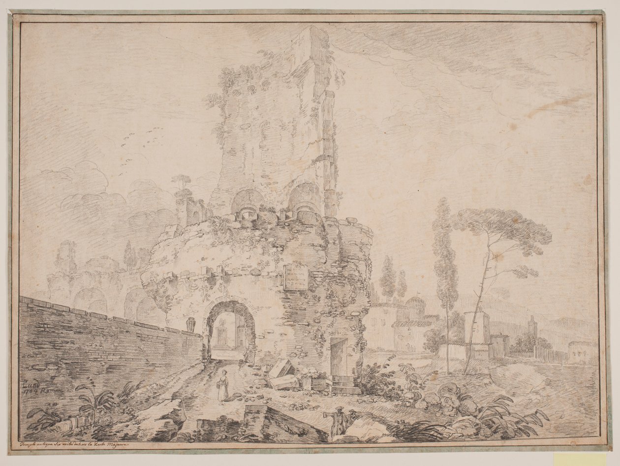 Paisagem com ruínas fora de Roma de Jens Petersen Lund