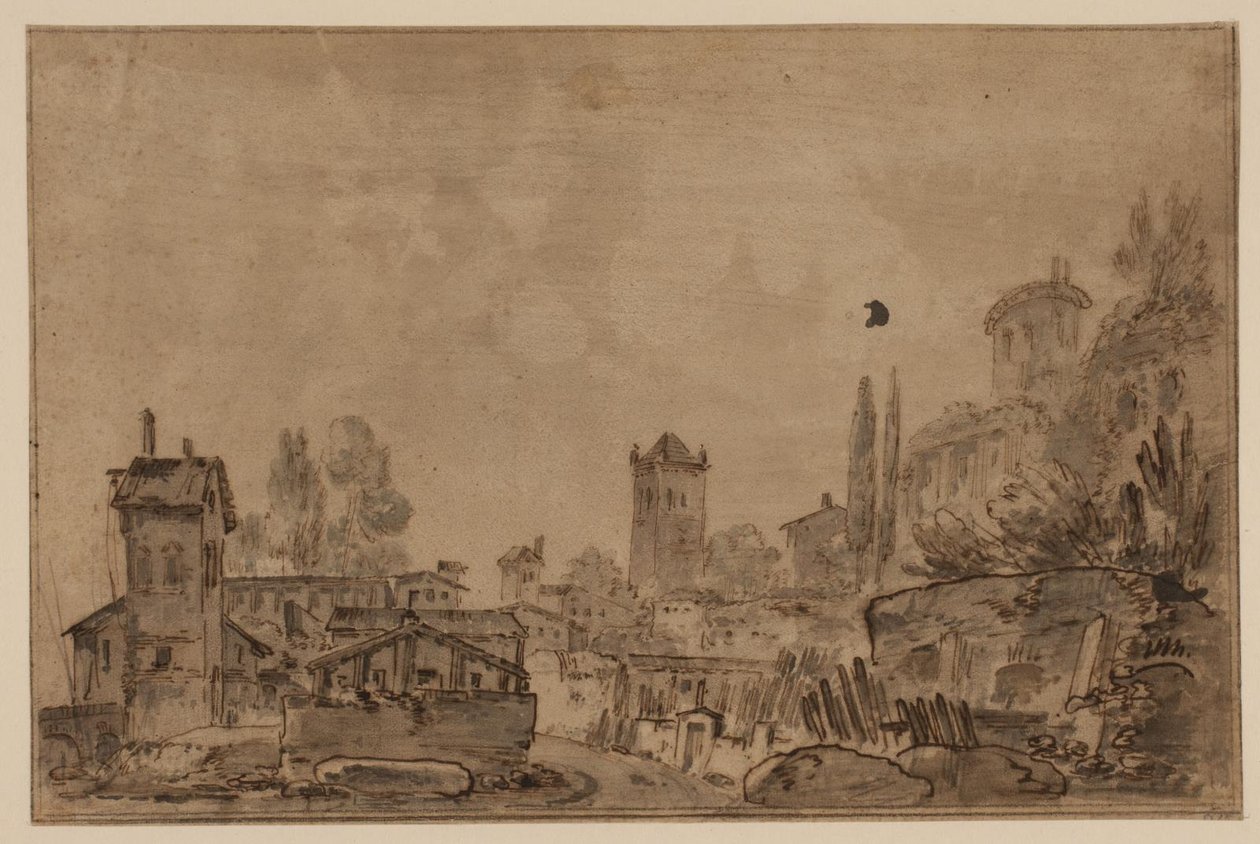 Prospecto de uma cidade italiana de Jens Petersen Lund